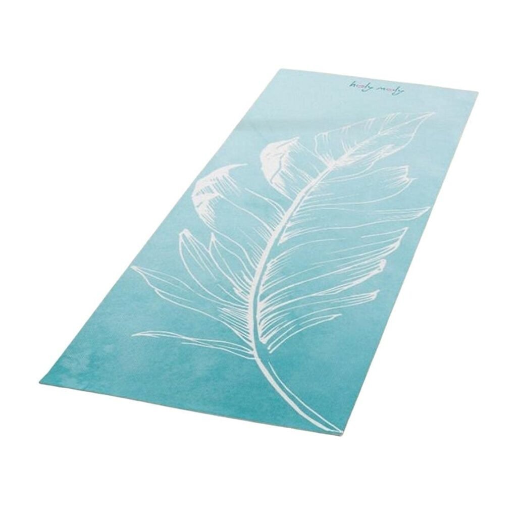Feather Yoga Mat, Gym Workout Mat, Yoga Rug, Printed Yoga Mat, Thick Yoga Mat, Yoga Lover Gift, Home Gym Mat, Designed Yoga Rug, Yogamatte with Carrying Strap